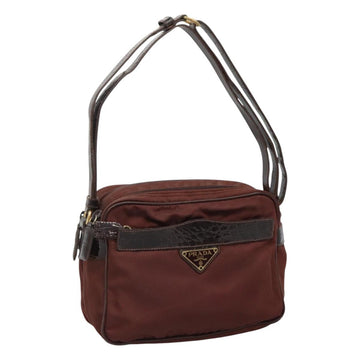 Re-Nylon Synthetic Shoulder Bag with Adjustable Strap and Metal Fittings