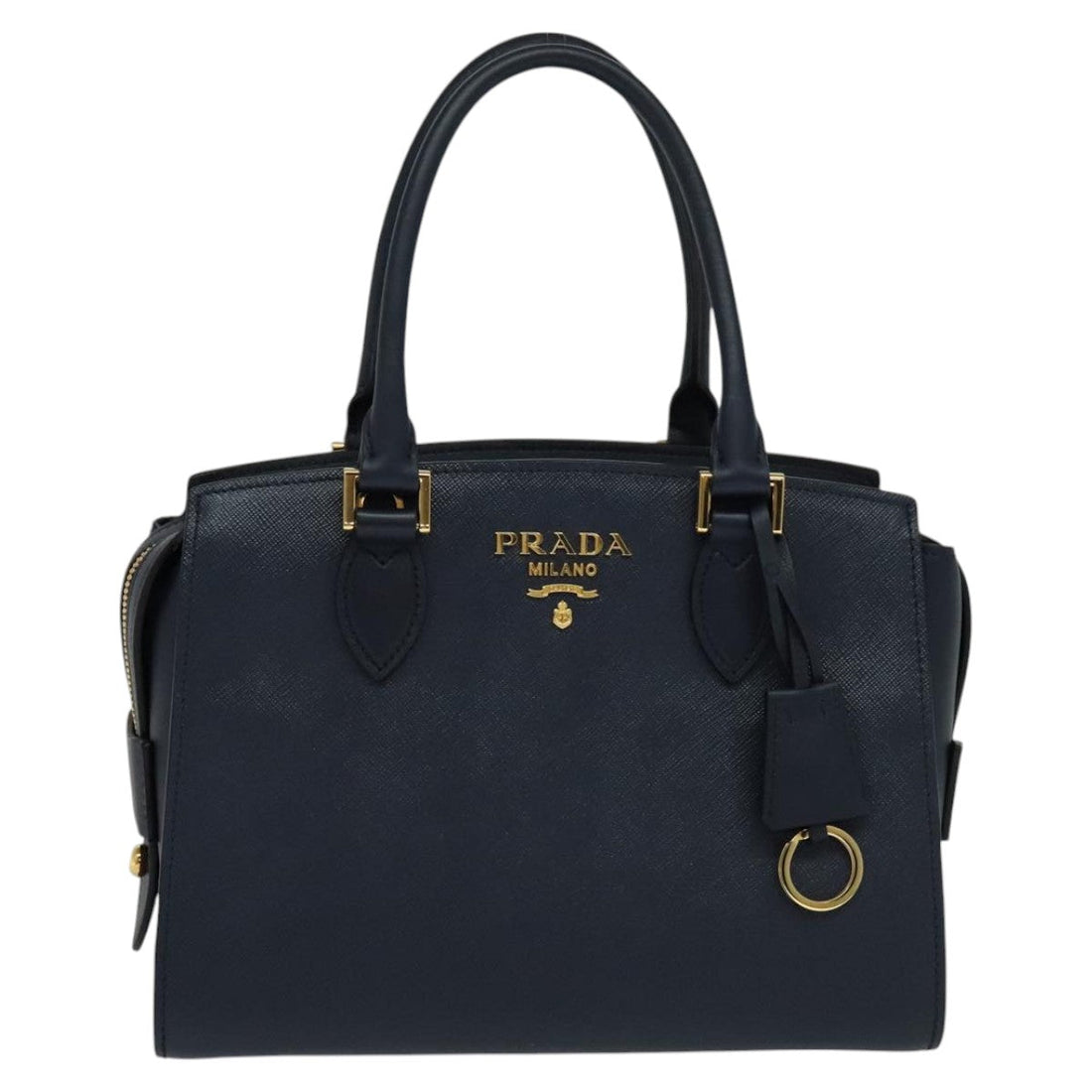 Saffiano Leather Shoulder Bag with Dust Bag and Shoulder Strap