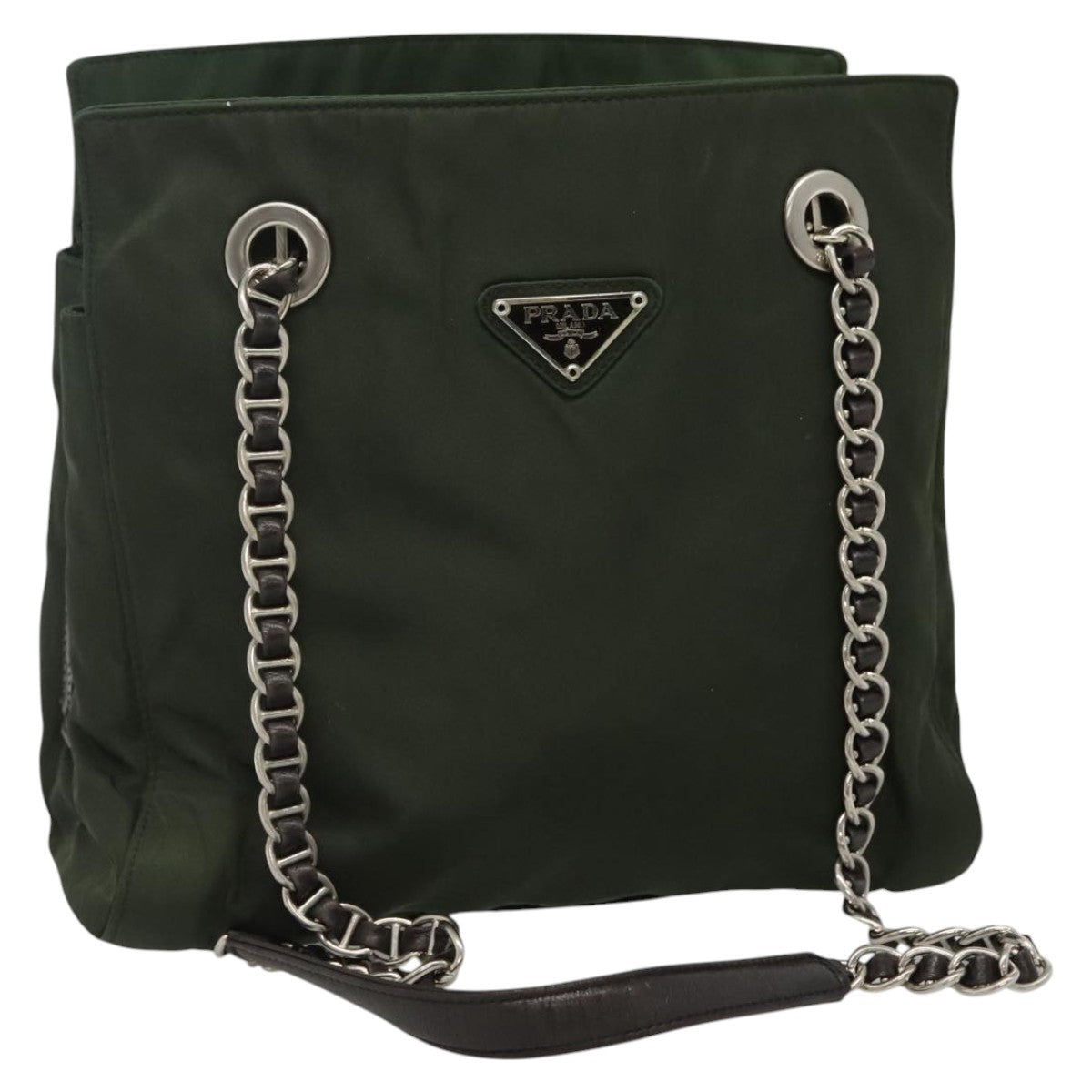 Synthetic Shoulder Bag with Adjustable Strap and Multiple Compartments