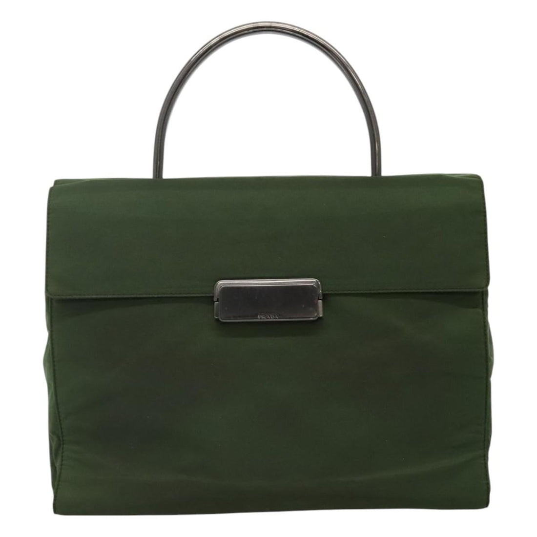 Re-Nylon Synthetic Shoulder Bag with Handle Drop