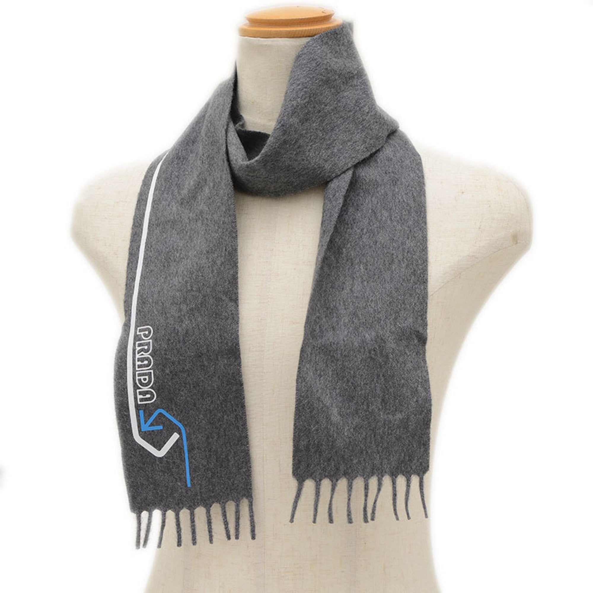 Cashmere Scarf with Minor Wear and Creasing