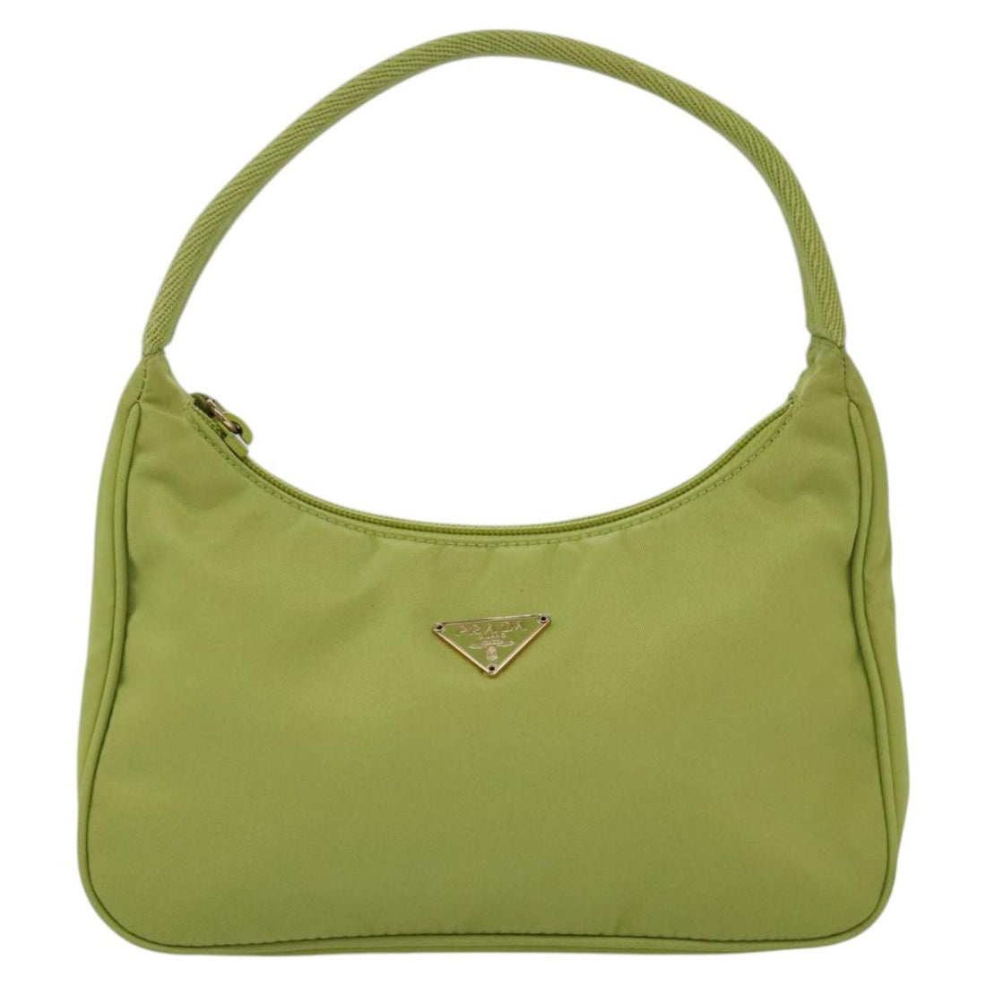 Re-edition Synthetic Handbag with Handle Drop and Metal Fittings