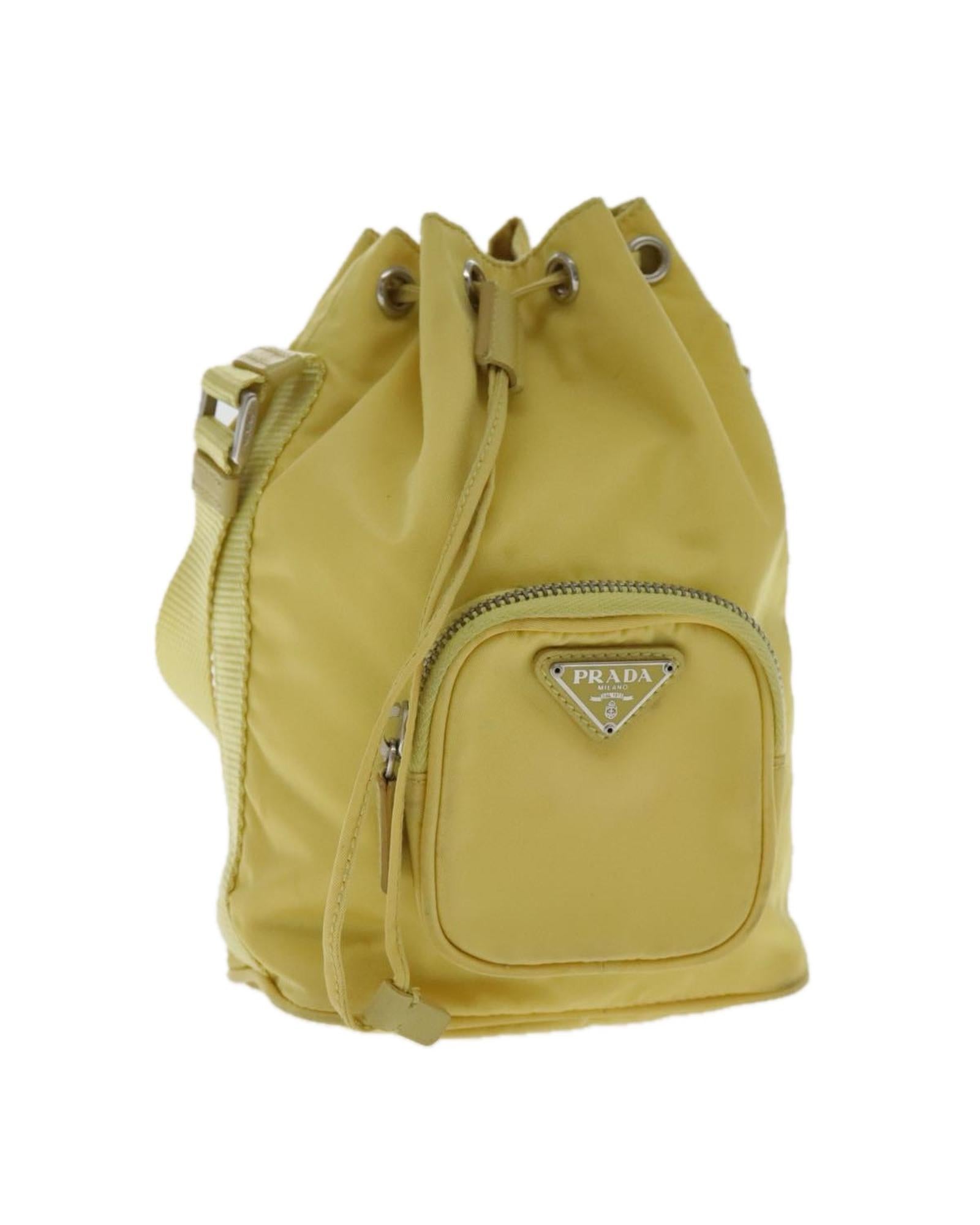 Nylon Hand Bag with Silver Accents