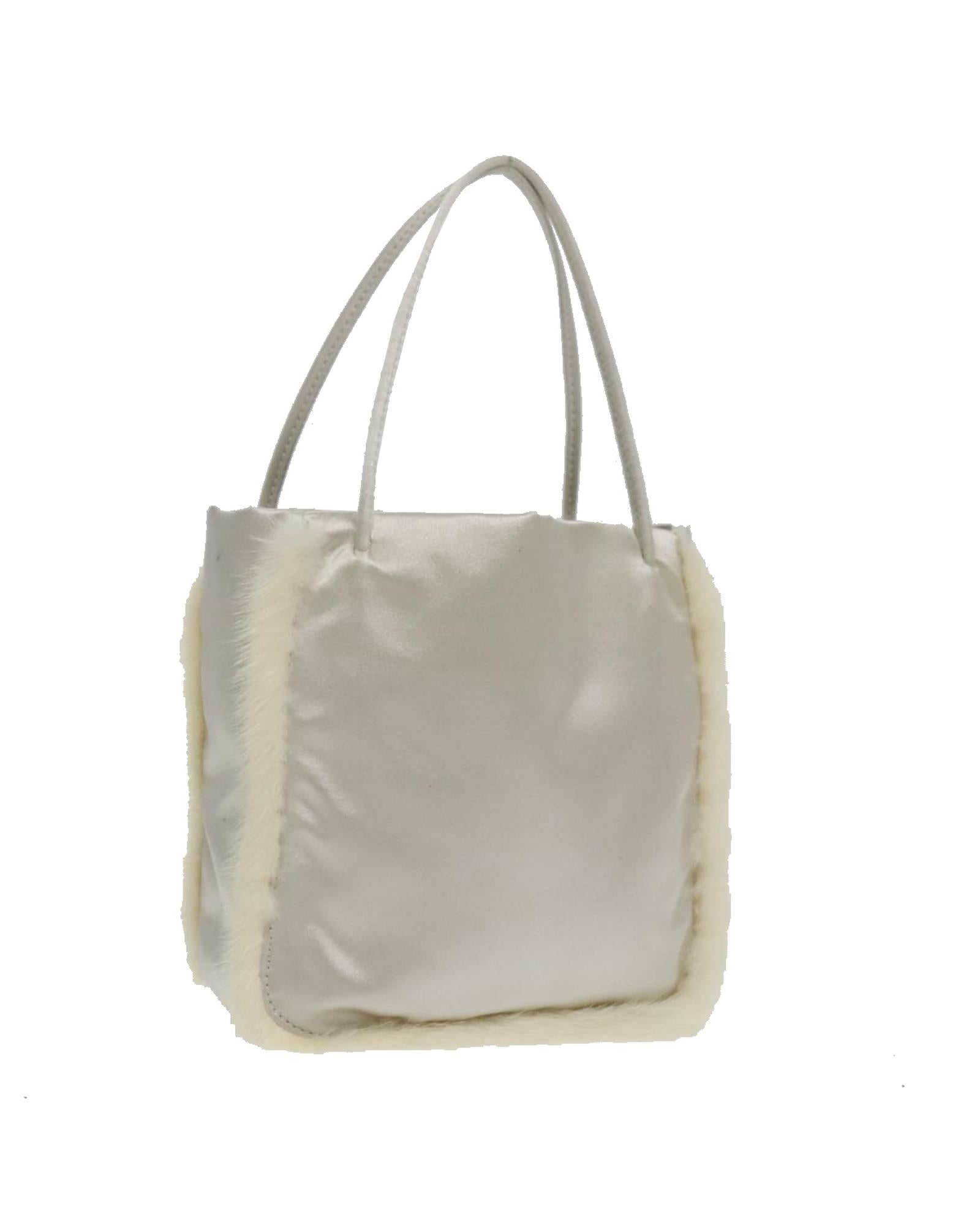 Satin Hand Bag with Handle Drop