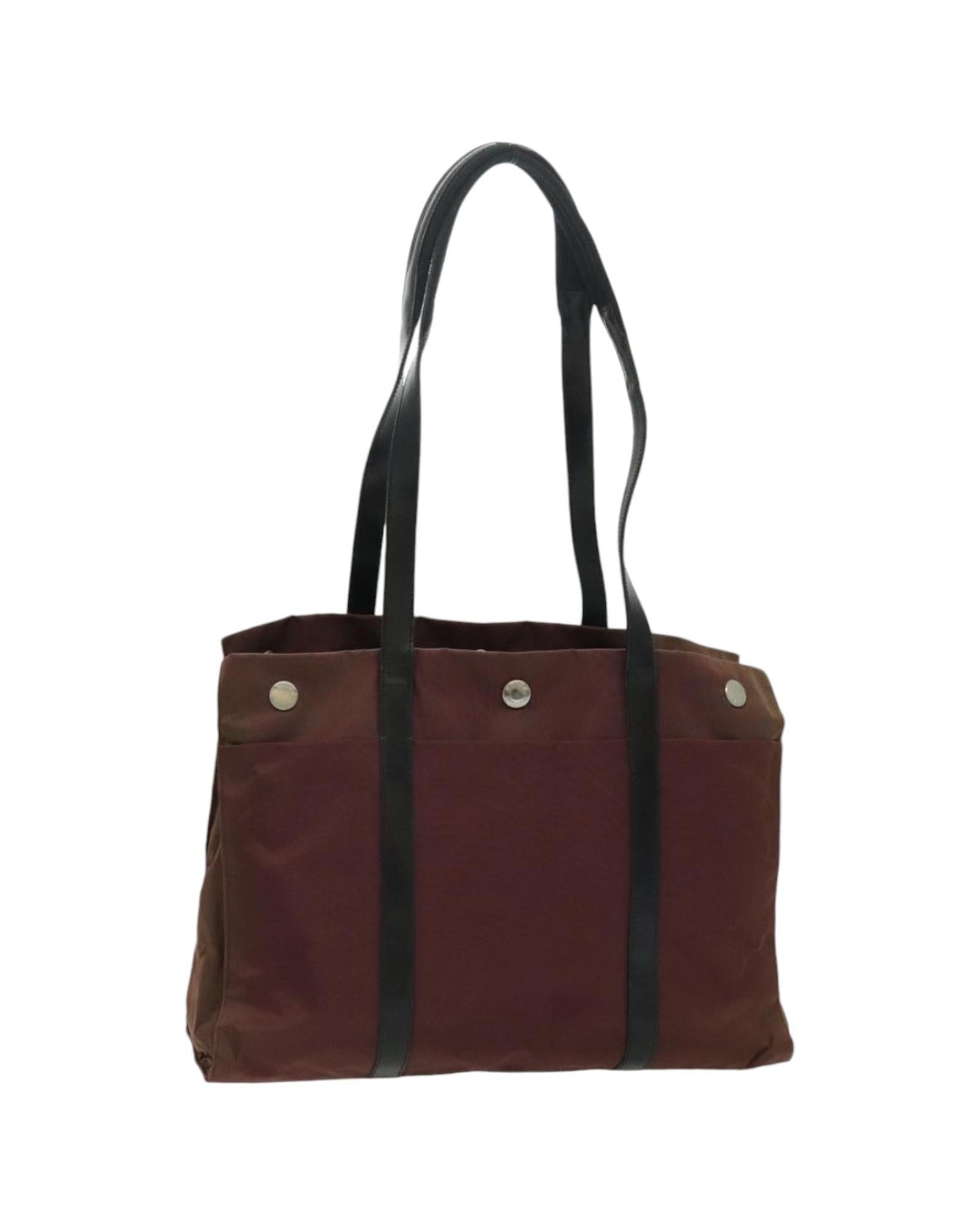 Nylon Tote Bag with Silver Accents and Guarantee Card