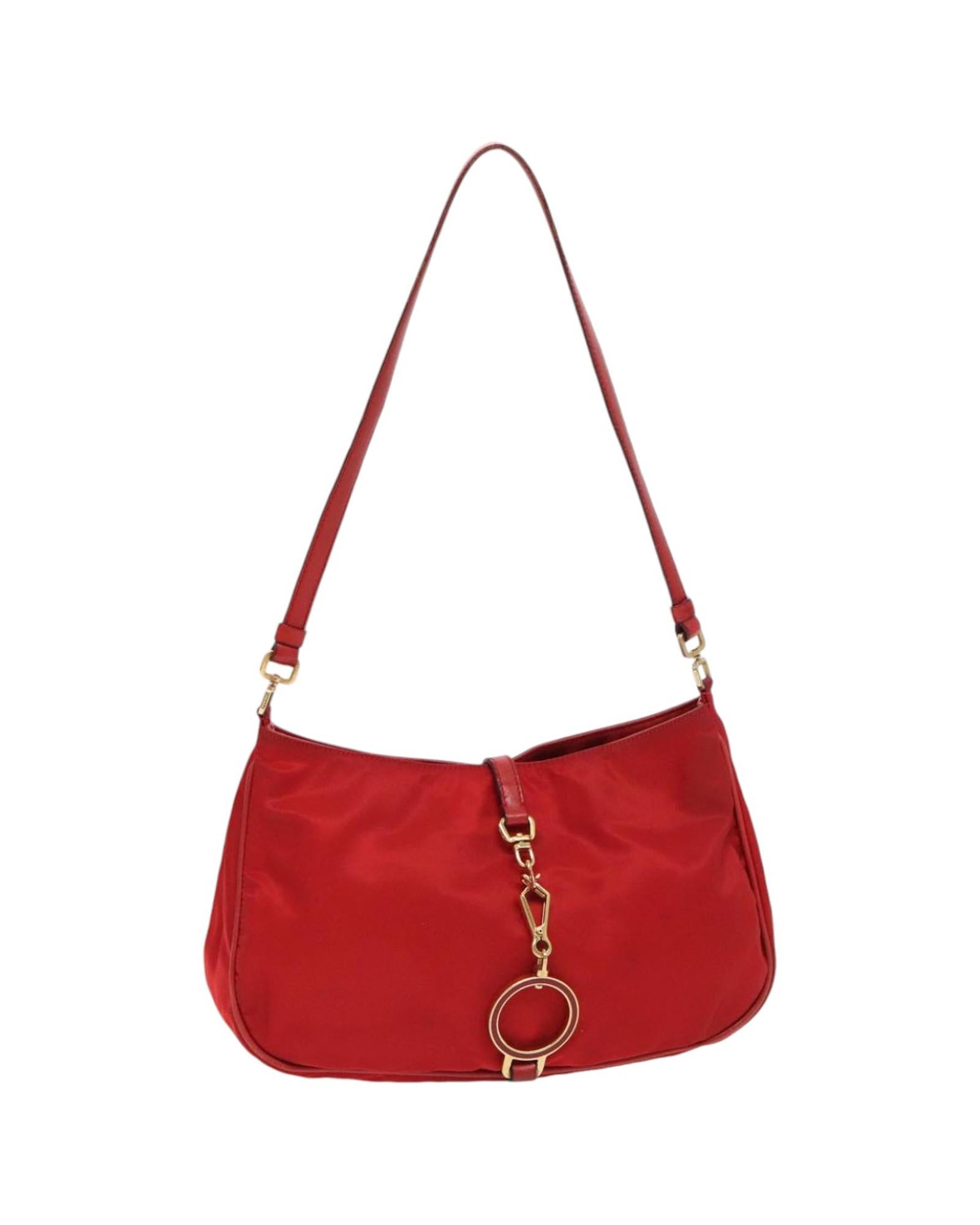 Luxury Nylon Accessory Pouch with Gold Accents