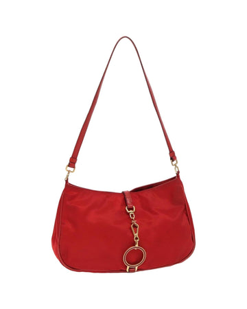 Luxury Nylon Accessory Pouch with Gold Accents