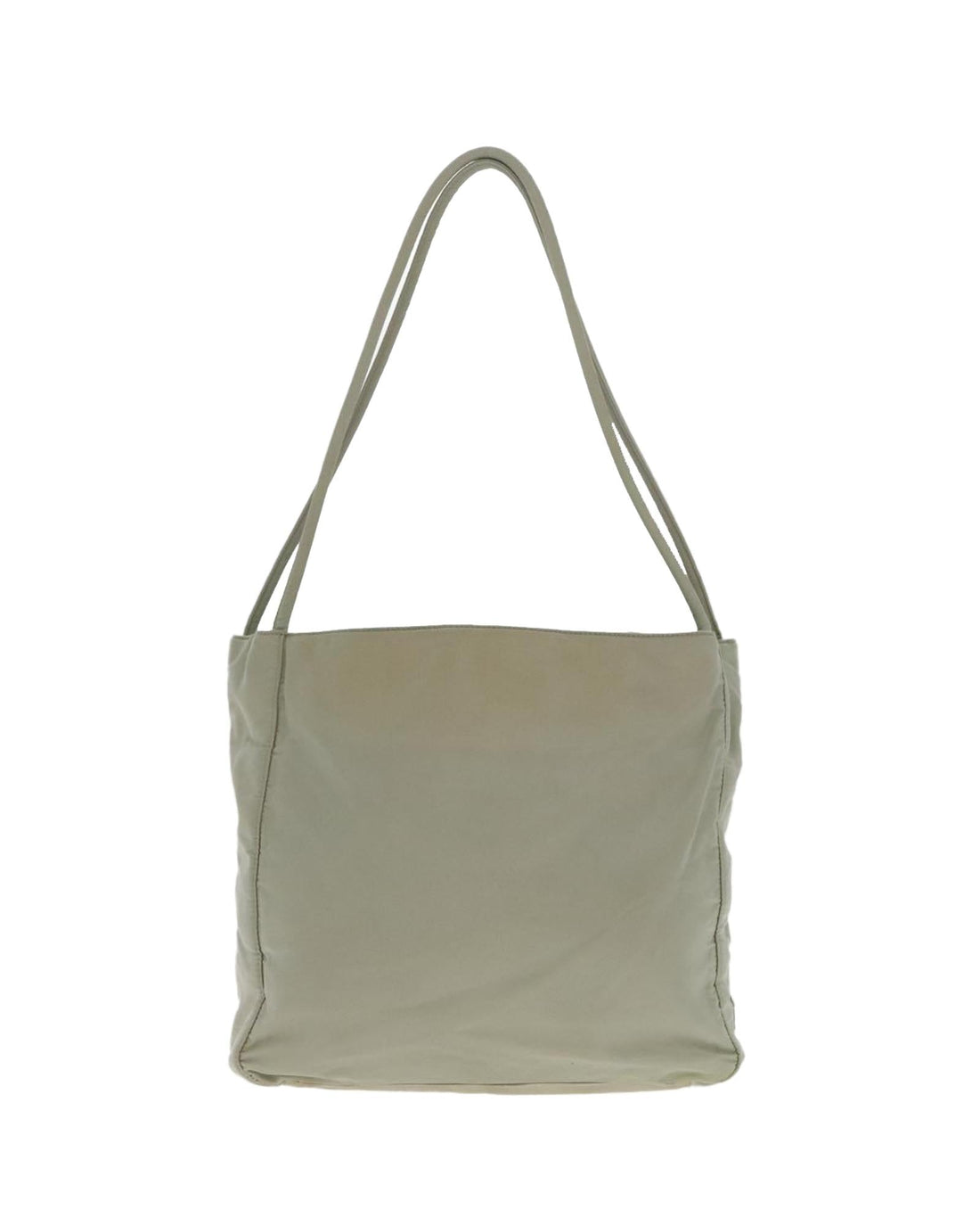 Nylon Tote Bag with Handle Drop and Silver Accents