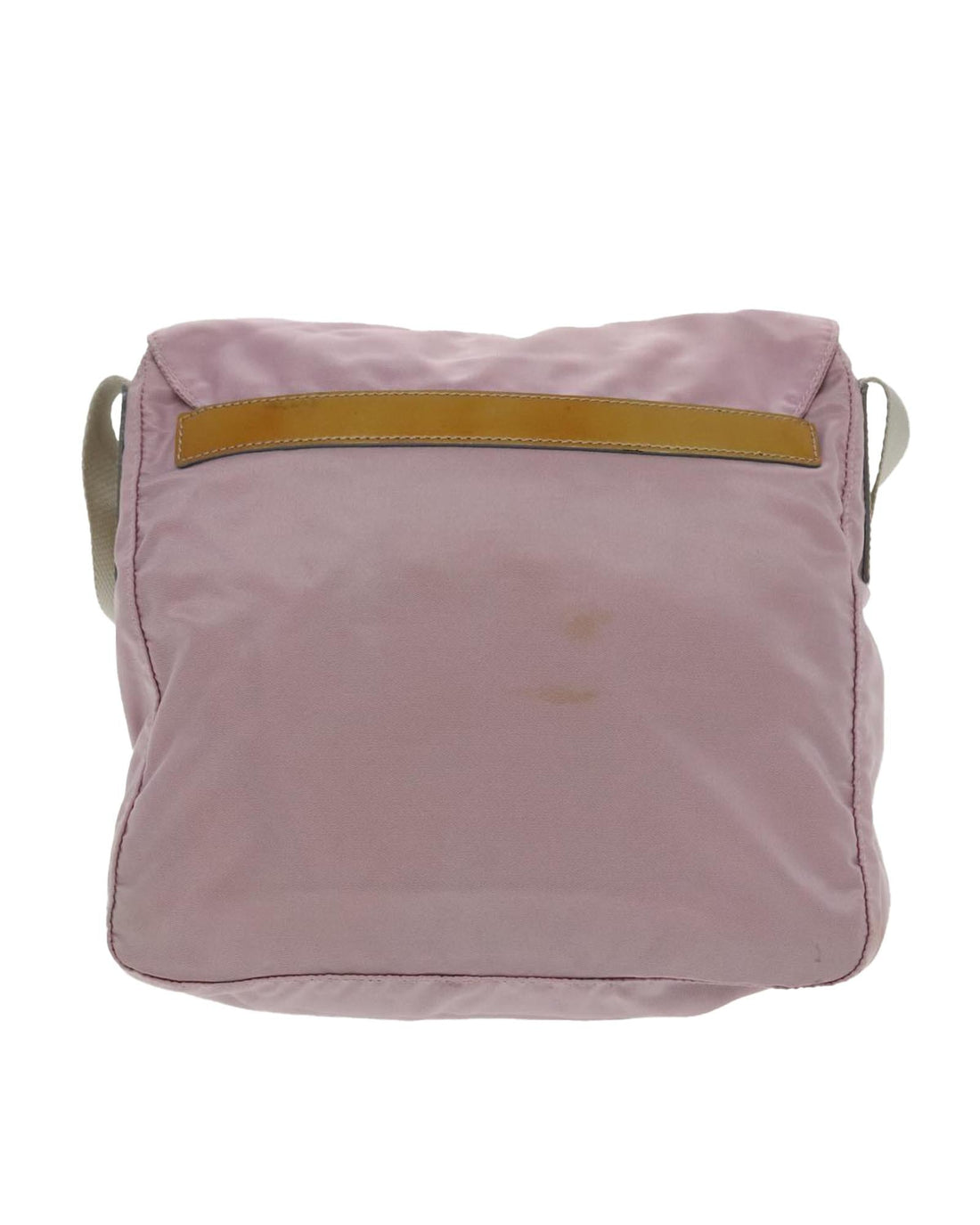 Nylon Shoulder Bag with Silver Hardware