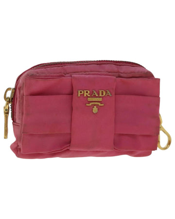 Nylon Pouch with Gold Accents