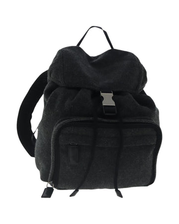 Wool Backpack with Silver Accents