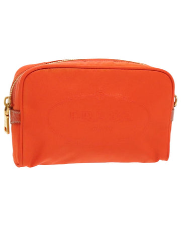 Nylon Pouch with Zipper Detailing