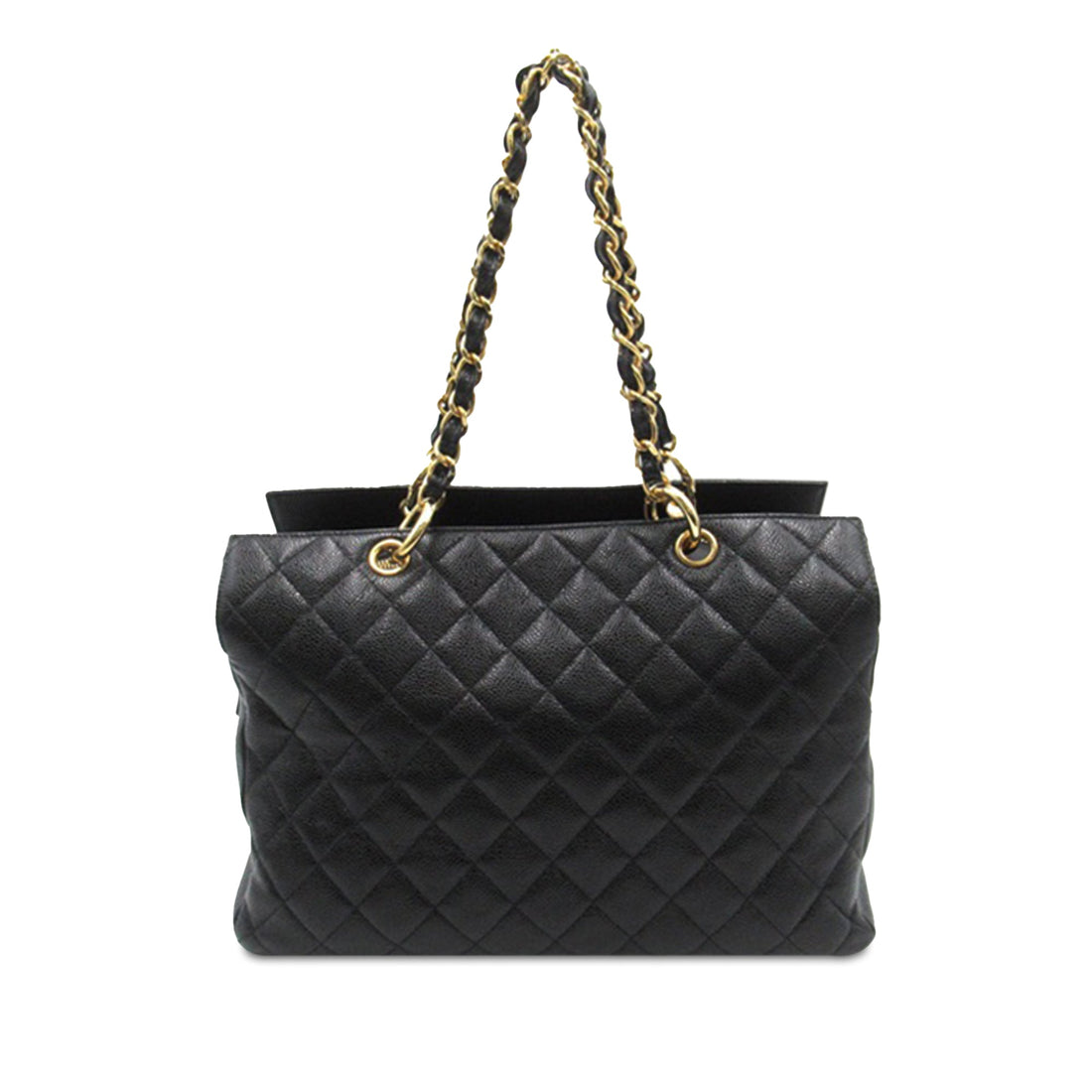 Chanel CC Quilted Caviar Tote Tote Bag