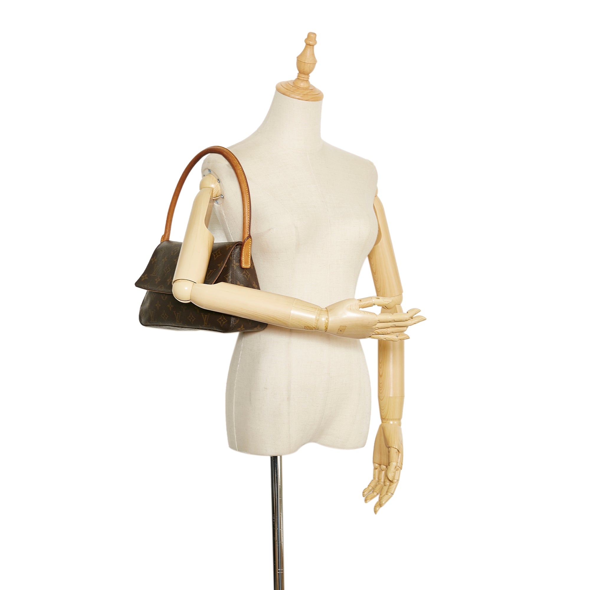 LOUIS VUITTON Monogram Looping Mini Brown