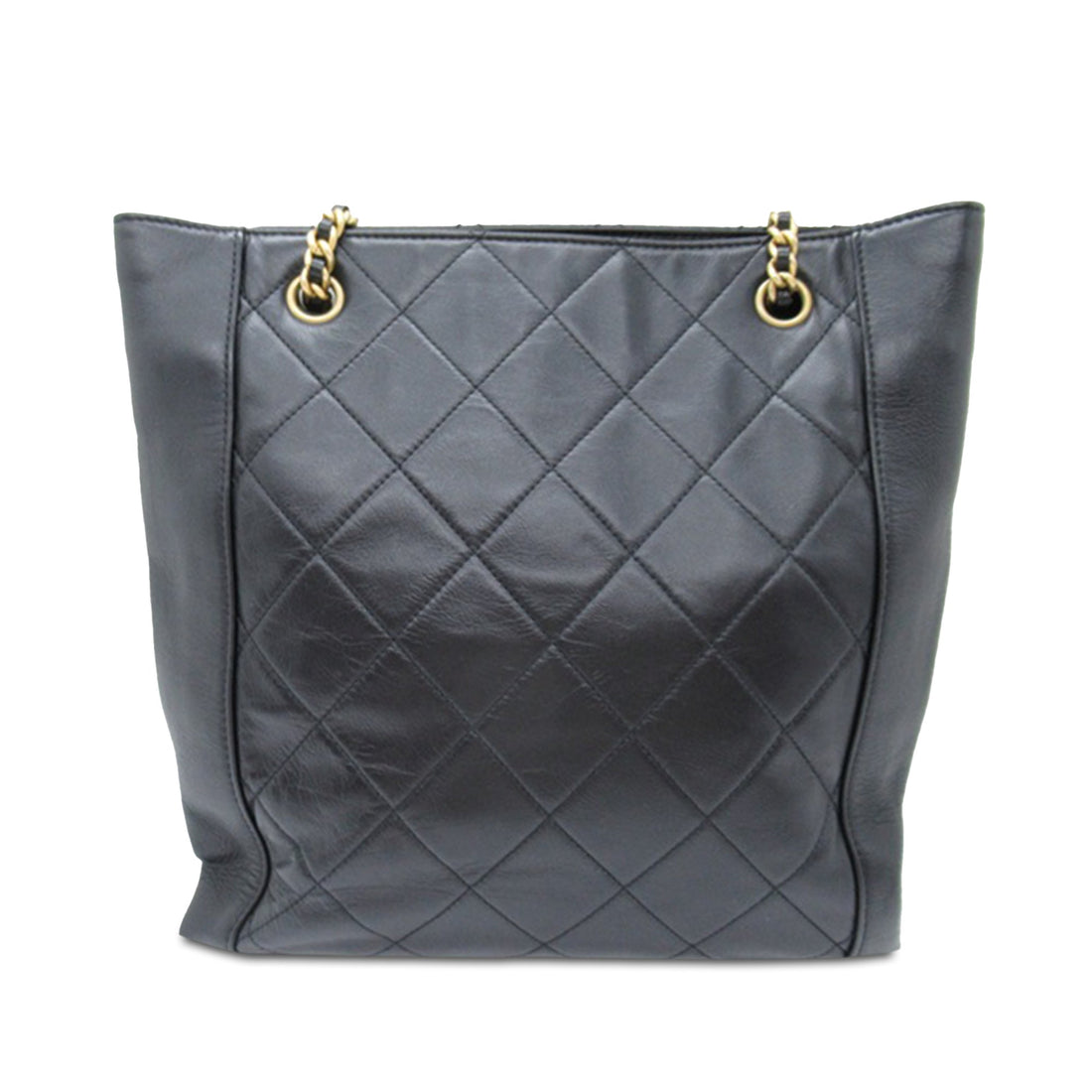 Chanel CC Calfskin Front Pocket Shopping Tote Shoulder Bag