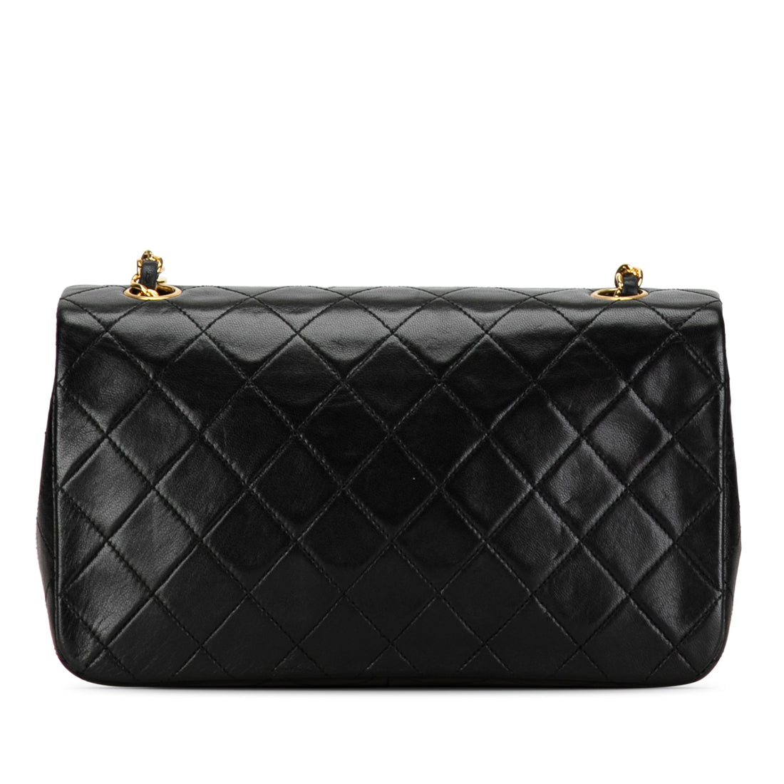 Chanel CC Quilted Lambskin Full Flap Crossbody Bag