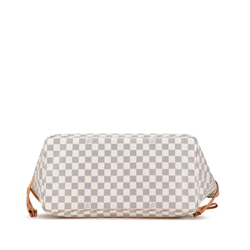 White Louis Vuitton Damier Azur Neverfull GM Tote Bag