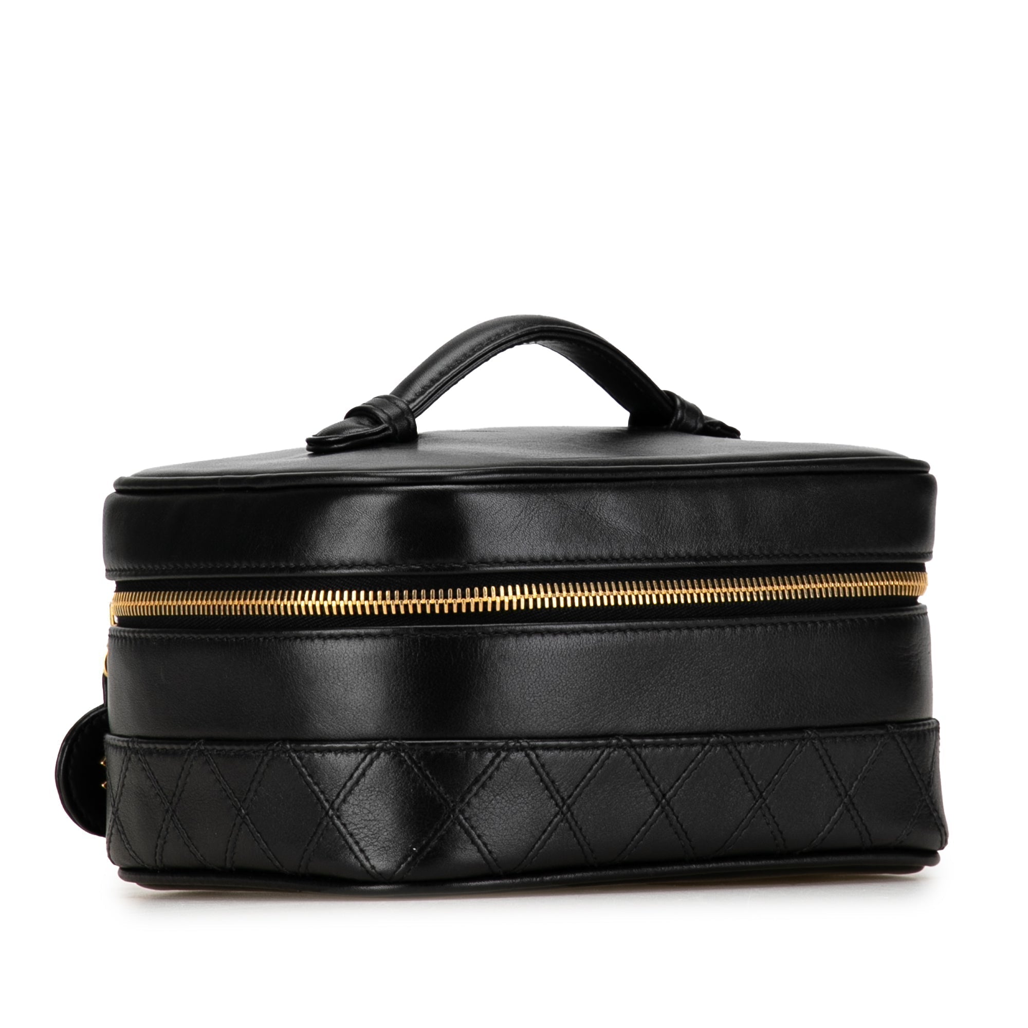 Chanel CC Quilted Lambskin Vanity Case Vanity Bag