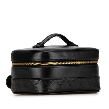 Chanel CC Quilted Lambskin Vanity Case Vanity Bag