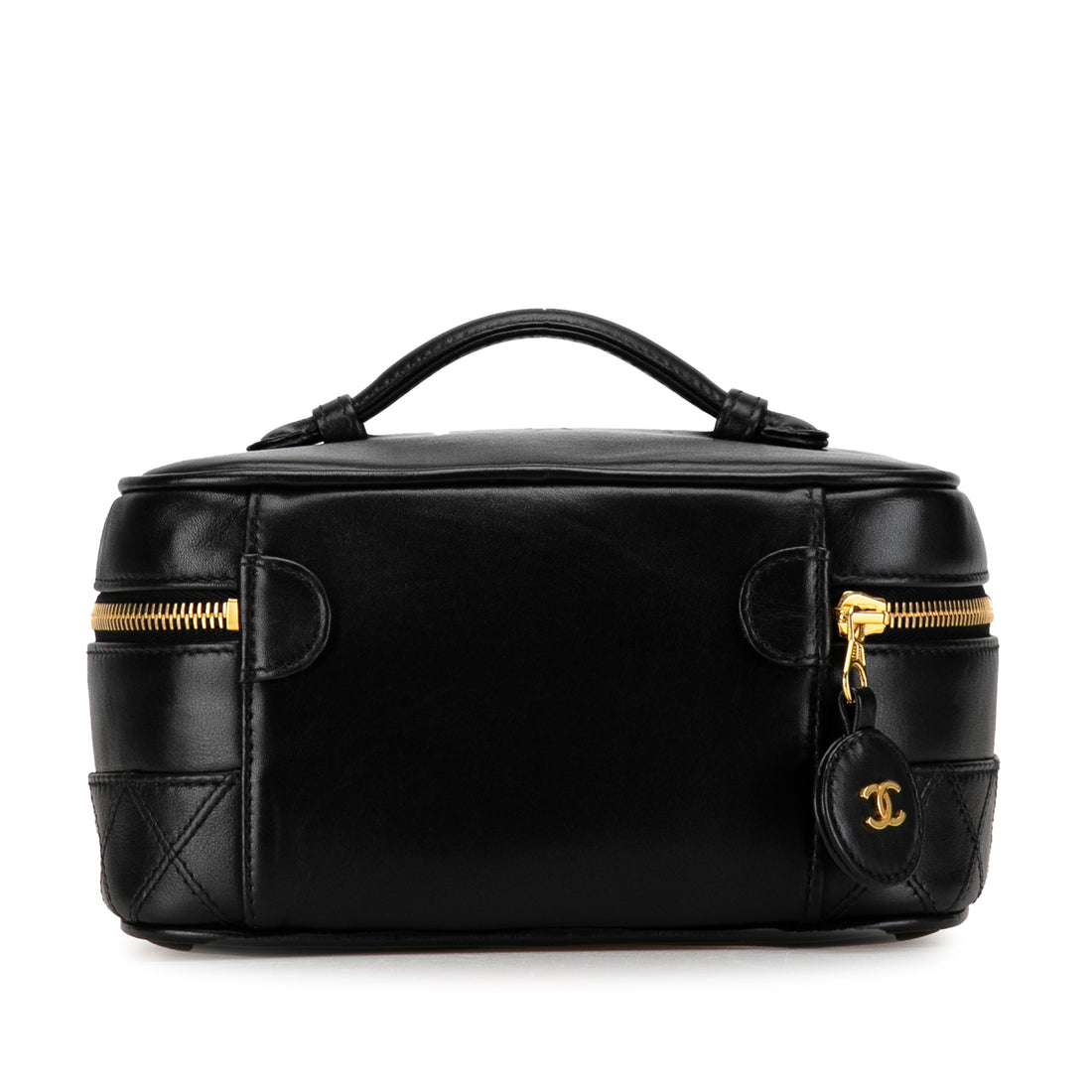 Chanel CC Quilted Lambskin Vanity Case Vanity Bag