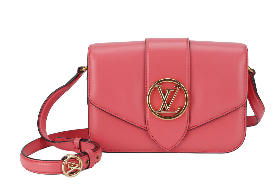 LOUIS VUITTON LV PONT 9 DAHLIA (M55949) CALFSKIN LEATHER GOLD HARDWARE WITH DUST COVER