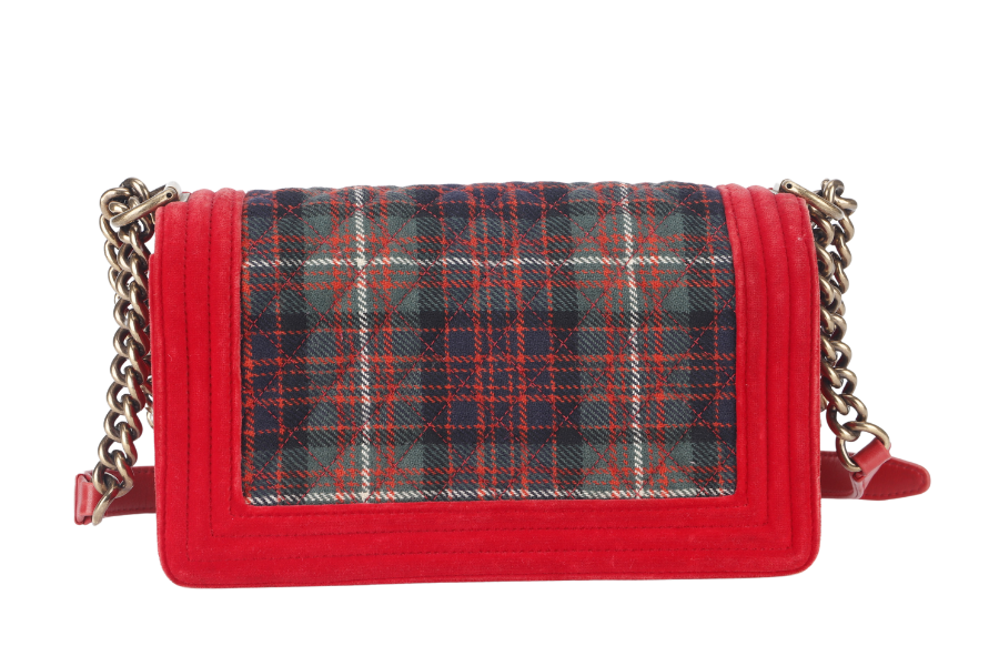 CHANEL LEBOY TWEED (1817xxxx) MULTICOLOUR CROSSBODY BAG GOLD HARDWARE NO DUST COVER