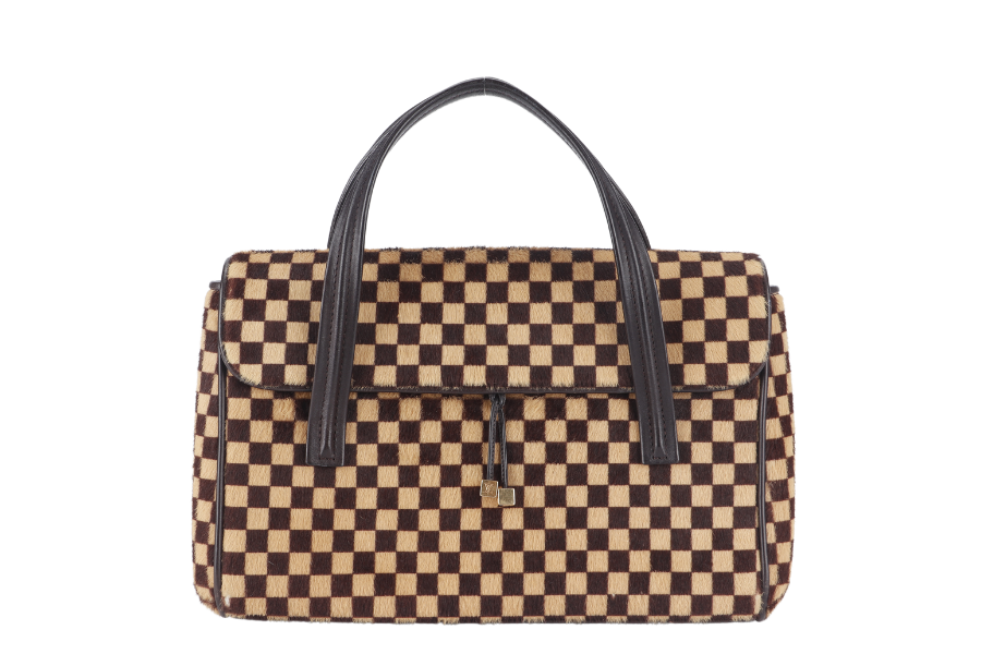 LOUIS VUITTON DAMIER SAUVAGE LIONNE SATCHEL (M92131) NO DUST COVER