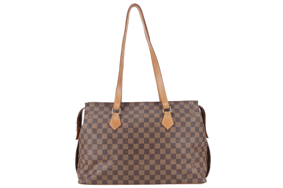 LOUIS VUITTON CHELSEA CENTENAIRE TOTE DAMIER EBENE GOLD HARDWARE NO DUST COVER