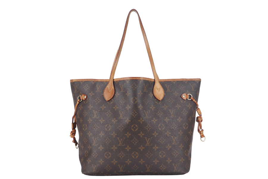 LOUIS VUITTON NEVERFULL MM (M40156) BROWN CANVAS MONOGRAM GOLD HARDWARE NO DUST COVER