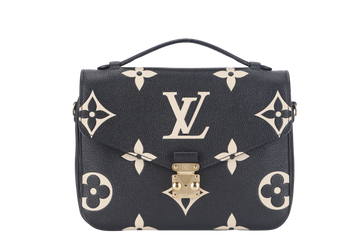 LOUIS VUITTON POCHETTE METIS (M45773) BICOLOR MONOGRAM EMPREINTE LEATHER WITH DUST COVER