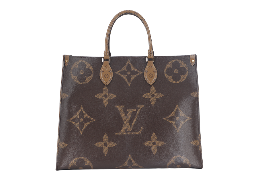 LOUIS VUITTON ONTHEGO GM (M44576) MONOGRAM GIANT CANVAS GOLD HARDWARE WITH DUST COVER AND BOX
