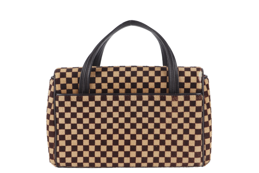 LOUIS VUITTON DAMIER SAUVAGE LIONNE SATCHEL (M92131) NO DUST COVER