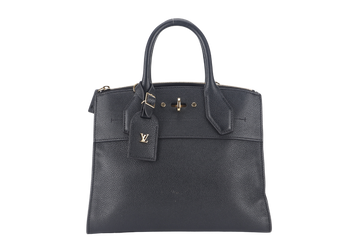 LOUIS VUITTON TAURILLON CITY STEAMER PM BLACK GOLD HARDWARE WITH STRAPS NO DUST COVER