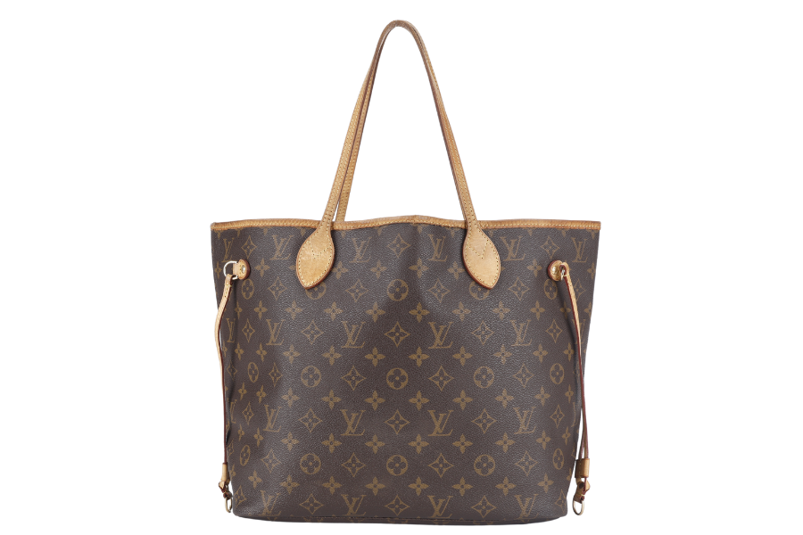 LOUIS VUITTON NEVERFULL M46975 MONOGRAM CANVAS GOLD HARDWARE NO DUST COVER
