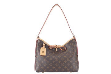 LOUIS VUITTON CARRYALL PM MONOGRAM CANVAS GOLD HARDWARE WITH DUST COVER AND BOX