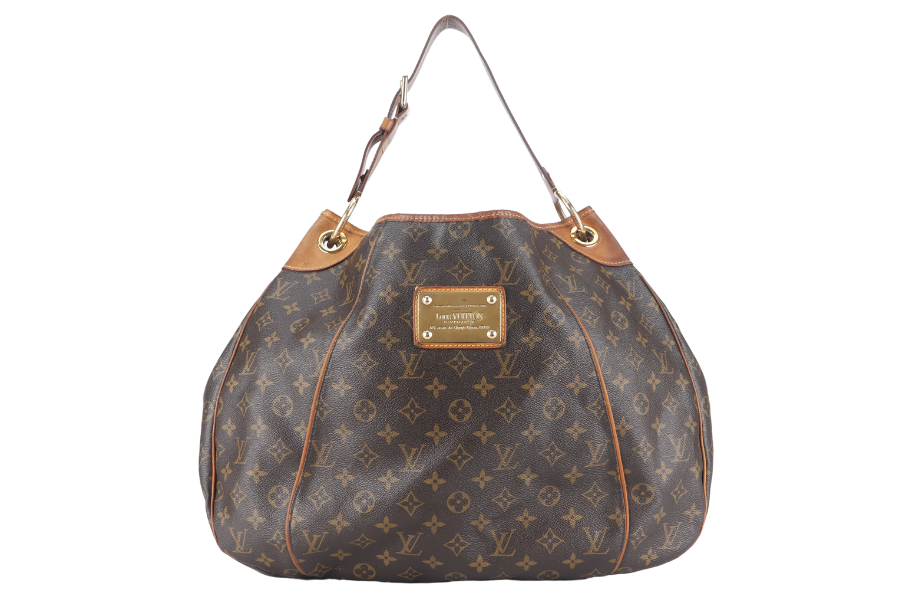 LOUIS VUITTON GALLERIA BAG GM BROWN MONOGRAM CANVAS GOLD HARDWARE WITH DUST COVER