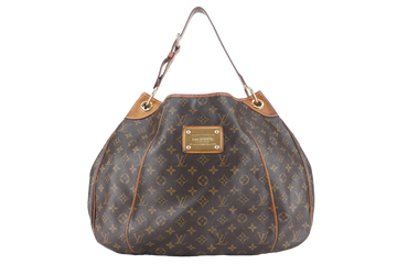 LOUIS VUITTON GALLERIA BAG GM BROWN MONOGRAM CANVAS GOLD HARDWARE WITH DUST COVER