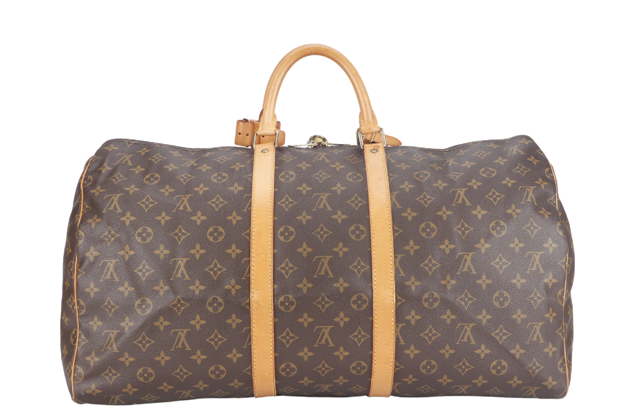 LOUIS VUITTON KEEPALL 55 (M41424) BROWN MONOGRAM CANVAS GOLD HARDWARE SP0974 NO DUST COVER