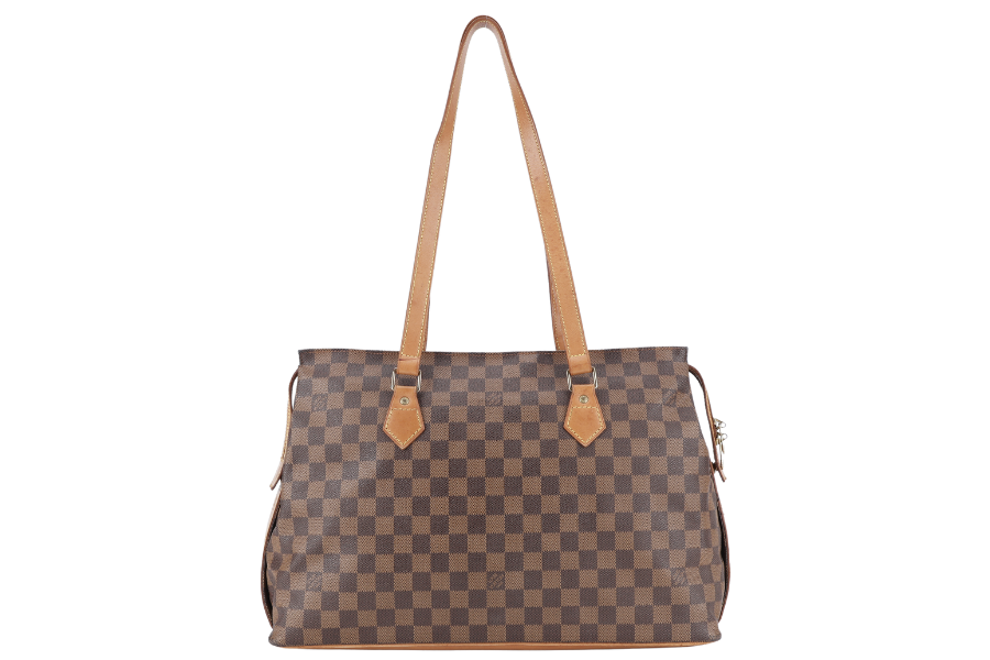 LOUIS VUITTON CHELSEA CENTENAIRE TOTE DAMIER EBENE GOLD HARDWARE NO DUST COVER