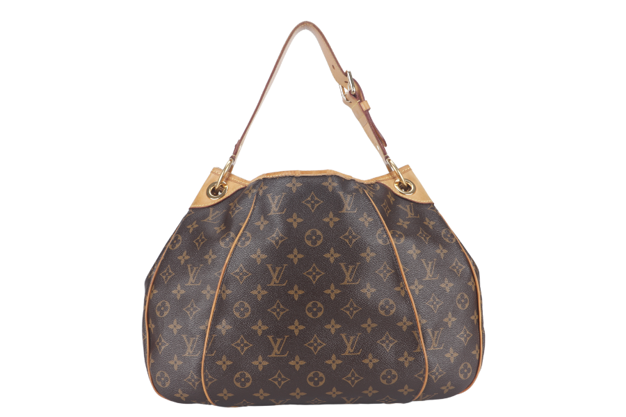 LOUIS VUITTON GALLERIA PM MONOGRAM CANVAS HOBO BAG GOLD HARDWARE WITH DUST COVER
