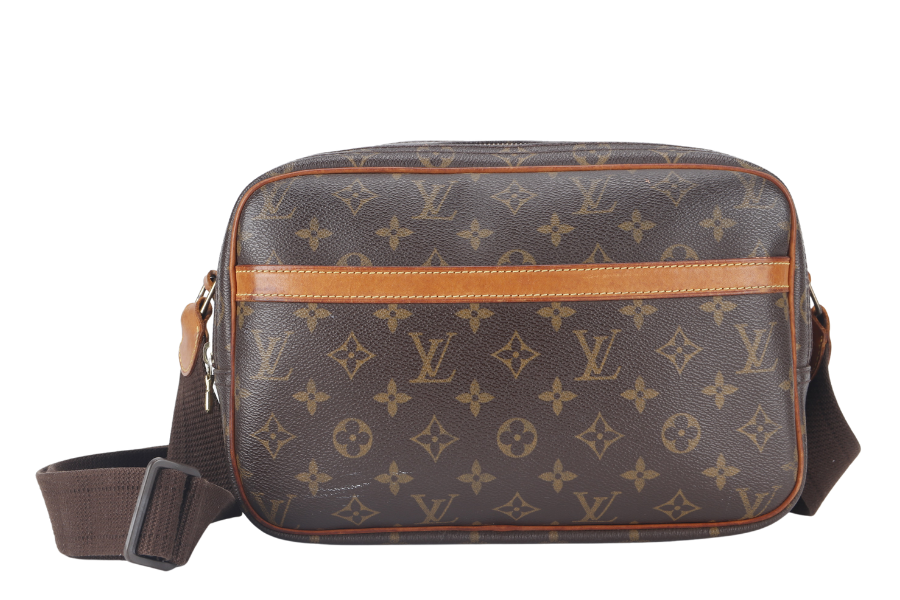 LOUIS VUITTON REPORTER PM (M45254) MONOGRAM CANVAS GOLD HARDWARE WITH DUST COVER