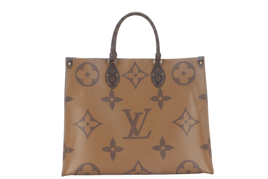 LOUIS VUITTON ONTHEGO GM (M44576) MONOGRAM GIANT CANVAS GOLD HARDWARE WITH DUST COVER AND BOX
