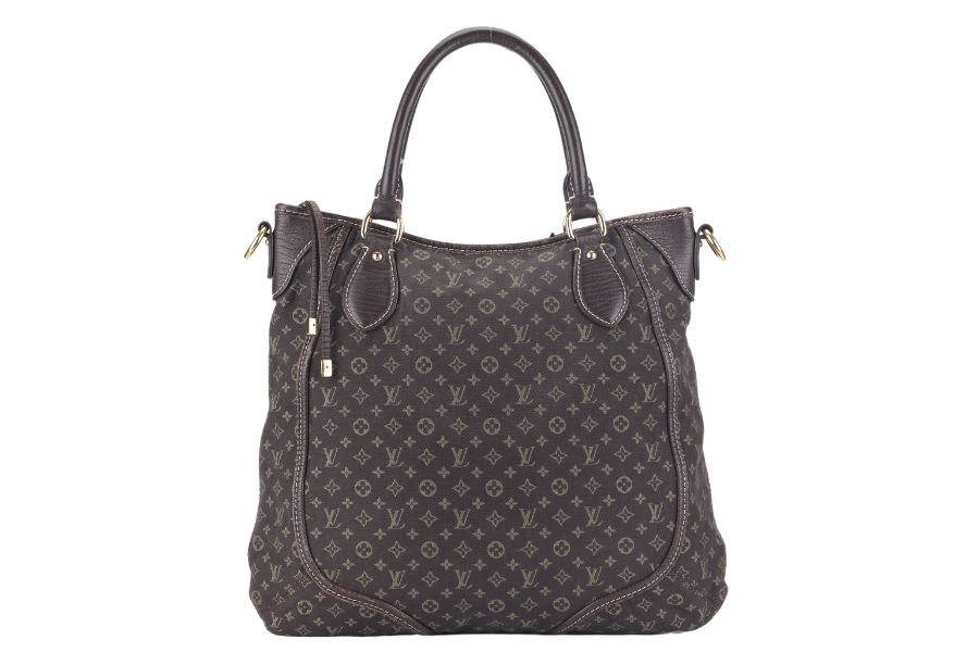 LOUIS VUITTON MINI LIN BASACE ANGELA (M95617) MONOGRAM CANVAS BROWN LEATHER TRIM GOLD HARDWARE WITH STRAP