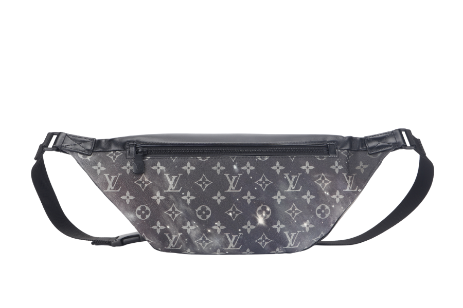 LOUIS VUITTON GALAXY DISCOVERY (M44444) CANVAS MONOGRAM BLACK BUMBAG BLACK HARDWARE WITH DUST COVER