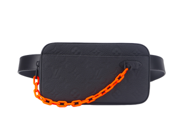 LOUIS VUITTON POCHETTE VOLGA BELT BAG MONOGRAM EMPREINTE LEATHER BLACK HARDWARE (YEAR 2022) WITH BELT AND DUST COVER