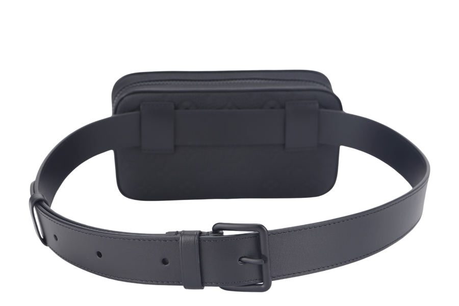 LOUIS VUITTON POCHETTE VOLGA BELT BAG MONOGRAM EMPREINTE LEATHER BLACK HARDWARE (YEAR 2022) WITH BELT AND DUST COVER