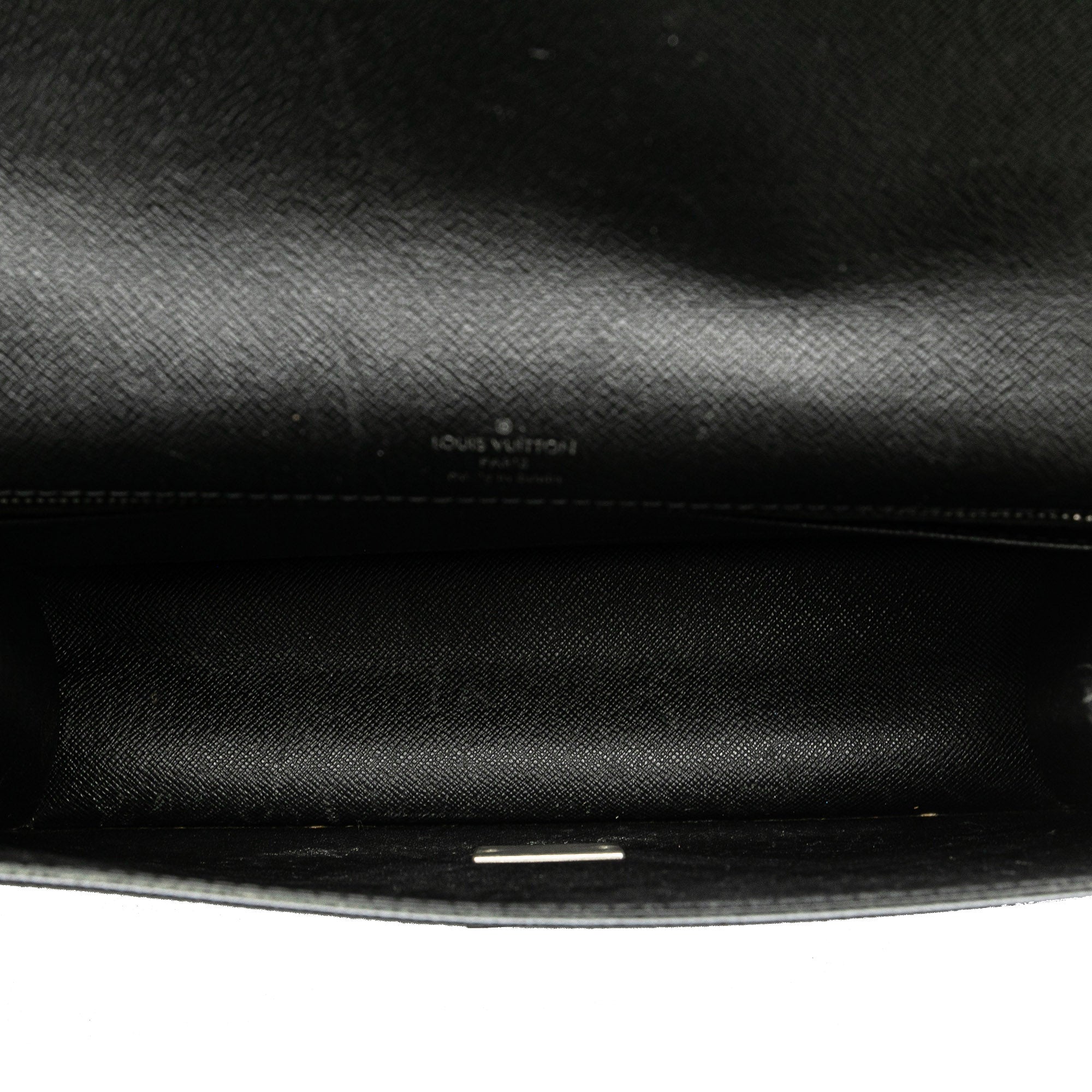 Black Louis Vuitton Taiga Selenga Clutch Bag