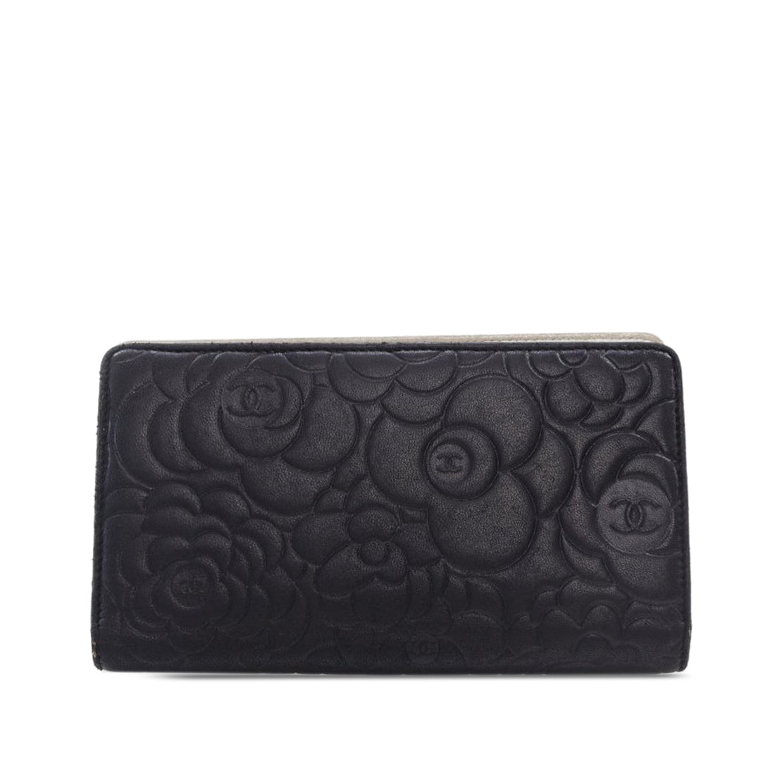 Chanel CC Camellia Bifold Wallet Long Wallets