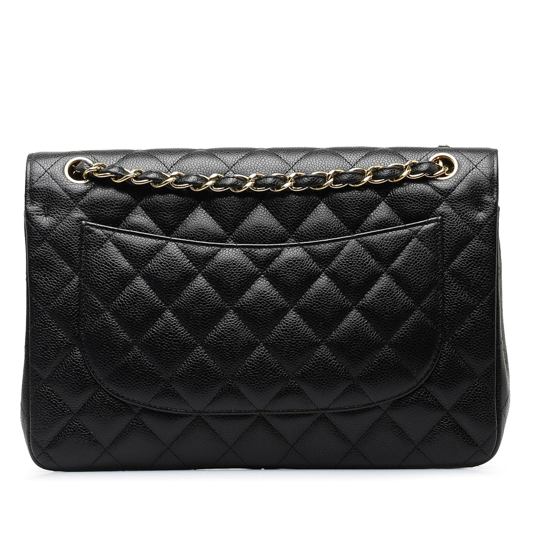 Chanel Jumbo Classic Caviar Double Flap Shoulder Bag