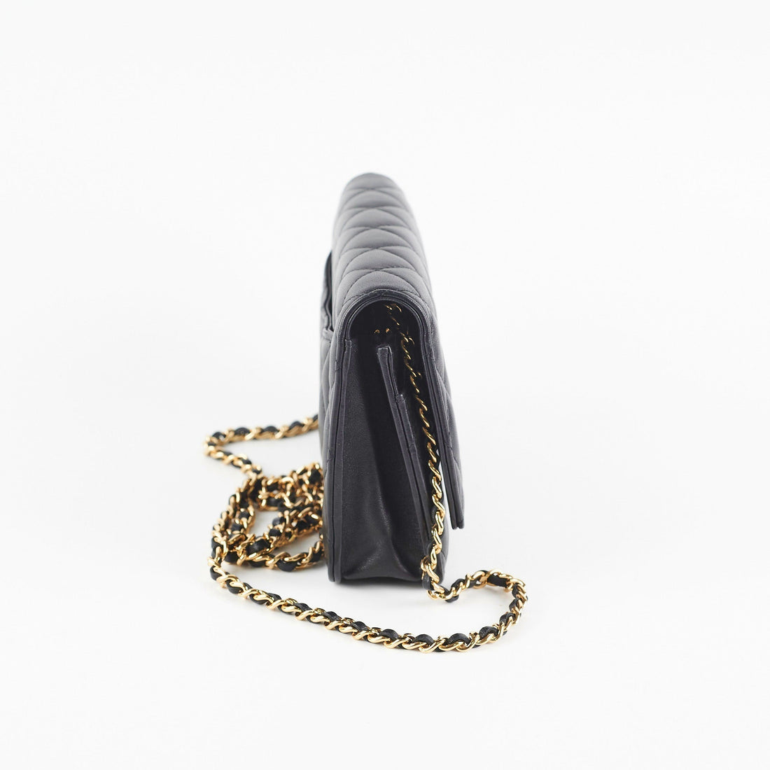Chanel Wallet on Chain WOC Black Microchipped